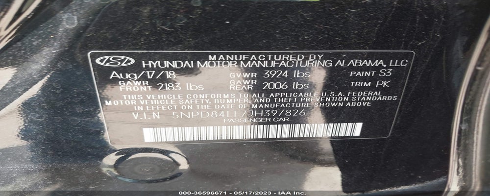 5NPD84LF7JH397826 2018 HYUNDAI ELANTRA photo no. 9
