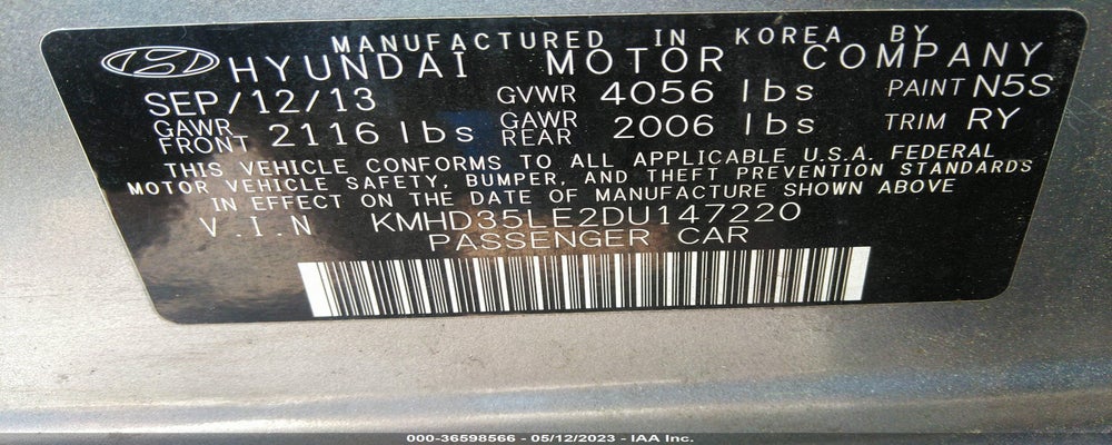KMHD35LE2DU147220 2013 HYUNDAI ELANTRA GT photo no. 9