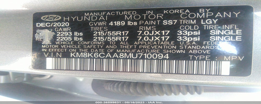 KM8K6CAA8MU710094 2021 HYUNDAI KONA photo no. 9