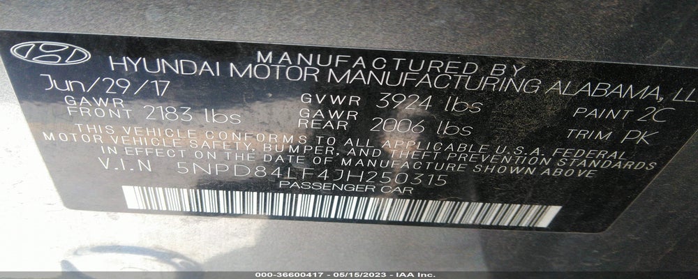 5NPD84LF4JH250315 2018 HYUNDAI ELANTRA photo no. 9