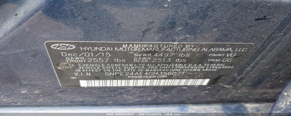 5NPE24AF4GH356071 2016 HYUNDAI SONATA photo no. 9