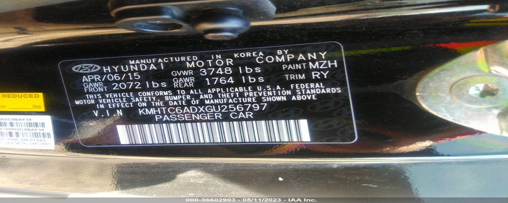 KMHTC6ADXGU256797 2016 HYUNDAI VELOSTER photo no. 9