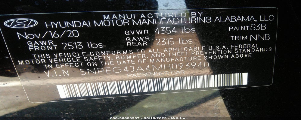 5NPEG4JA4MH093940 2021 HYUNDAI SONATA photo no. 9