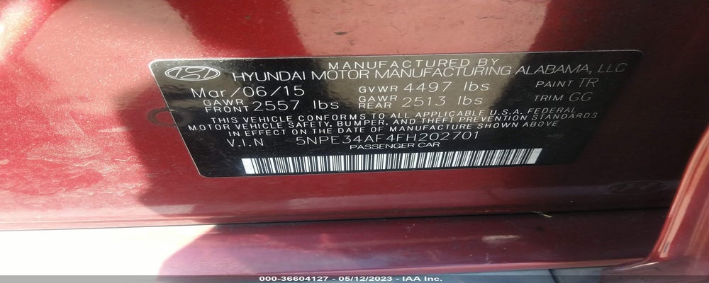 5NPE34AF4HF202701 2017 HYUNDAI SONATA photo no. 9