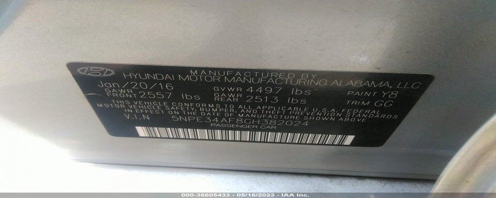 5NPE34AF8GH382024 2016 HYUNDAI SONATA photo no. 9
