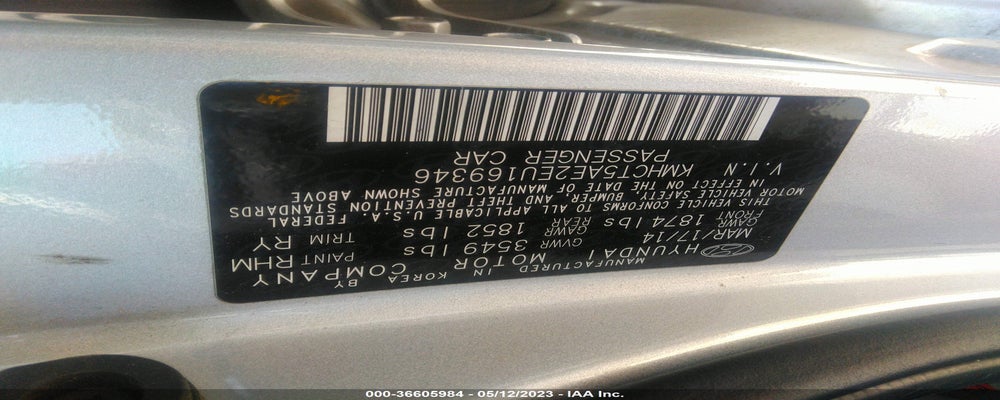KMHCT5AE2EU169346 2014 HYUNDAI ACCENT photo no. 9