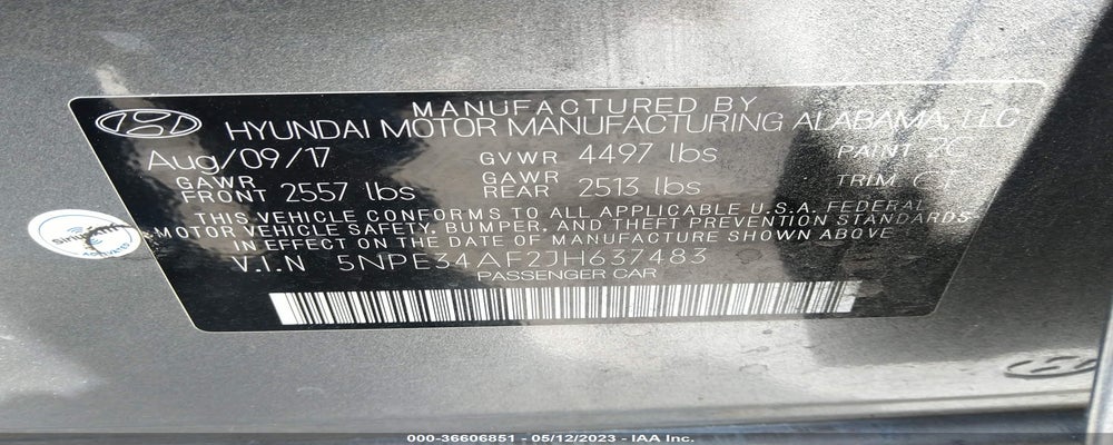 5NPE34AF2JH637483 2018 HYUNDAI SONATA photo no. 9