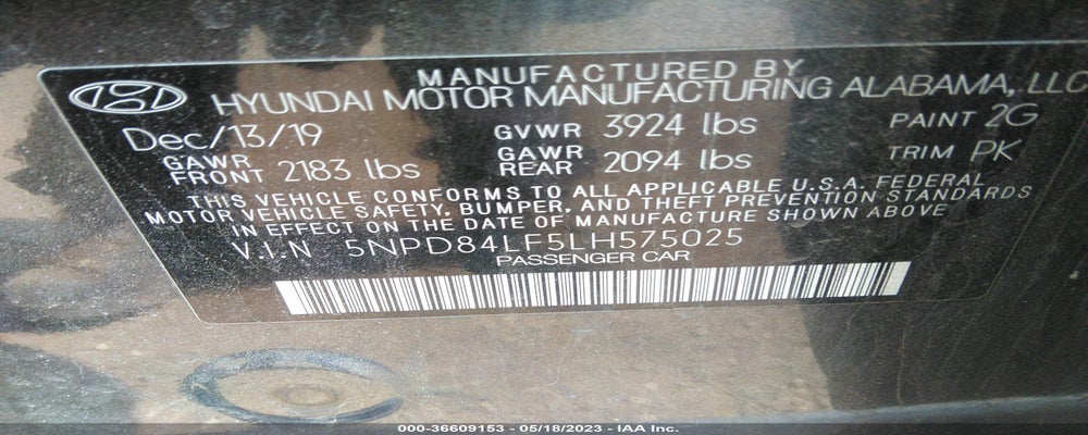 5NPD84LF5LH575025 2020 HYUNDAI ELANTRA photo no. 9