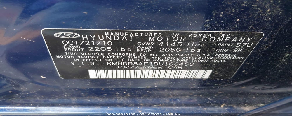 KMHDB8AE1BU106453 2011 HYUNDAI ELANTRA TOURING photo no. 9