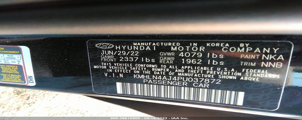 KMHLN4AJ4PU037872 2023 HYUNDAI ELANTRA HYBRID photo no. 9