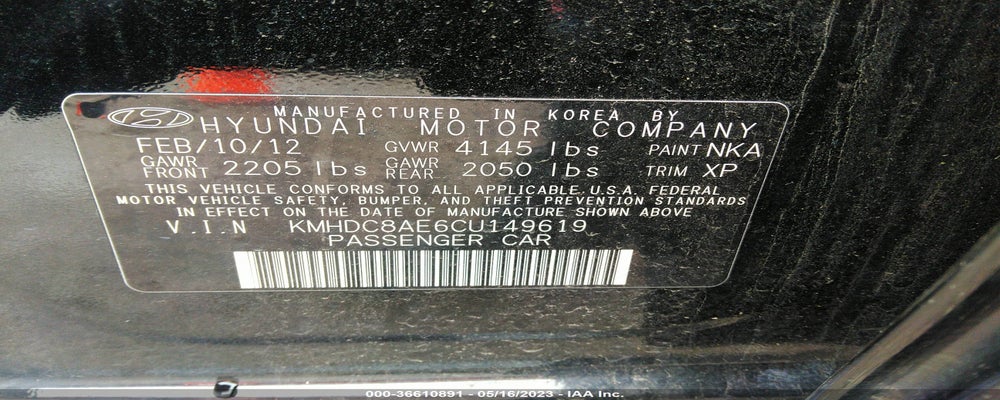 KMHDC8AE6CU149619 2012 HYUNDAI ELANTRA TOURING photo no. 9