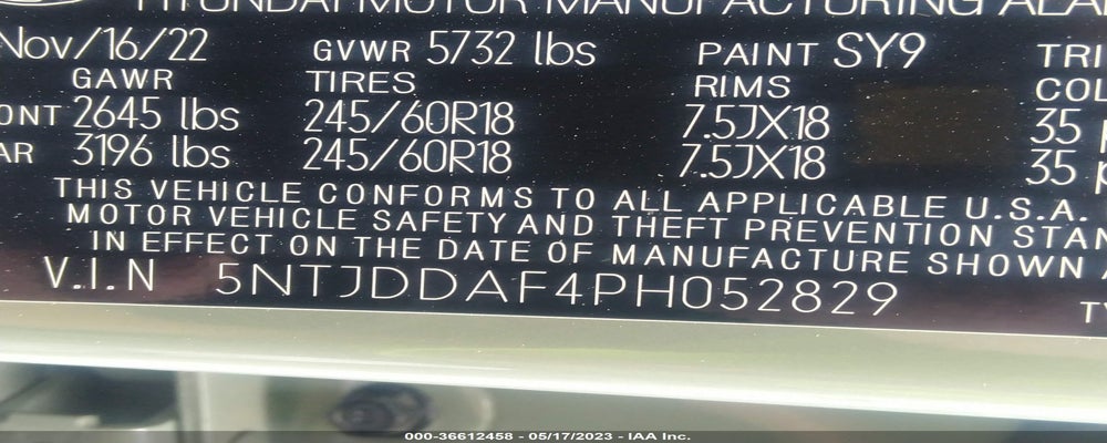 5NTJDDAF4PH052829 2023 HYUNDAI SANTA CRUZ photo no. 9