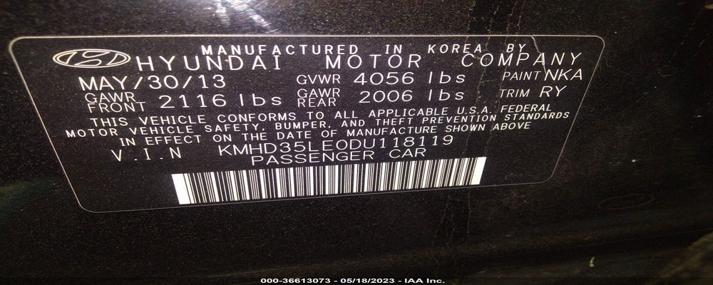 KMHD35LE0DU118119 2013 HYUNDAI ELANTRA GT photo no. 9