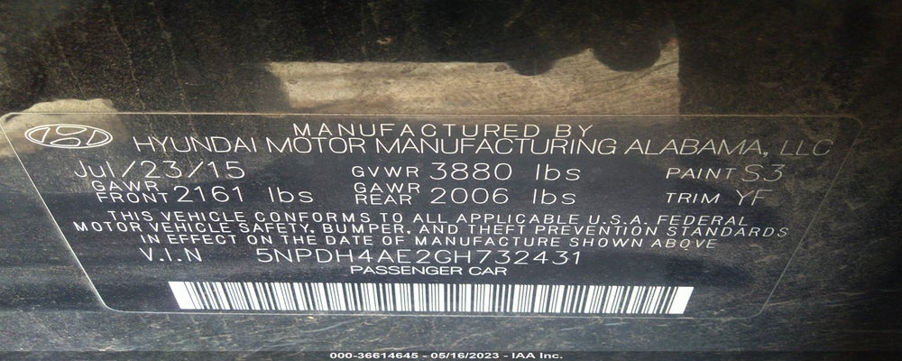 5NPDH4AE2GH732431 2016 HYUNDAI ELANTRA photo no. 9