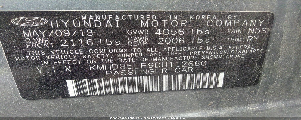 KMHD35LE9DU112660 2013 HYUNDAI ELANTRA GT photo no. 9