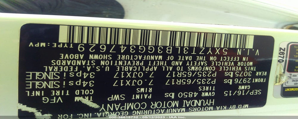 5XYZT3LB3GG347629 2016 HYUNDAI SANTA FE SPORT photo no. 9