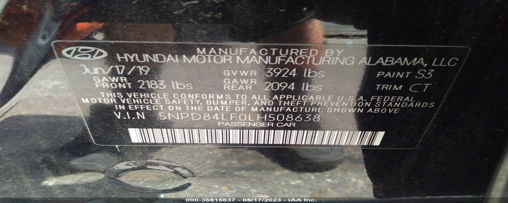 5NPD84LF0LH508638 2020 HYUNDAI ELANTRA photo no. 9