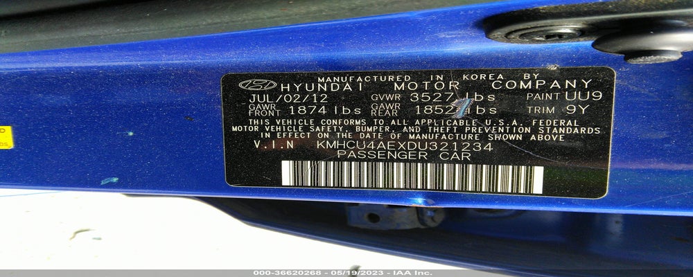 KMHCU4AEXDU321234 2013 HYUNDAI ACCENT photo no. 9