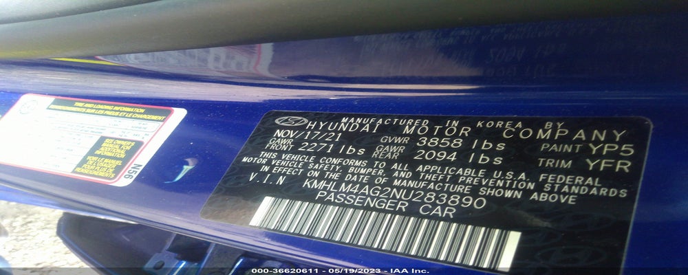 KMHLM4AG2NU283890 2022 HYUNDAI ELANTRA photo no. 9
