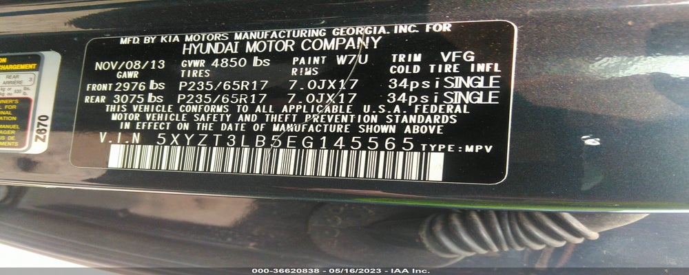 5XYZT3LB5EG145565 2014 HYUNDAI SANTA FE SPORT photo no. 9