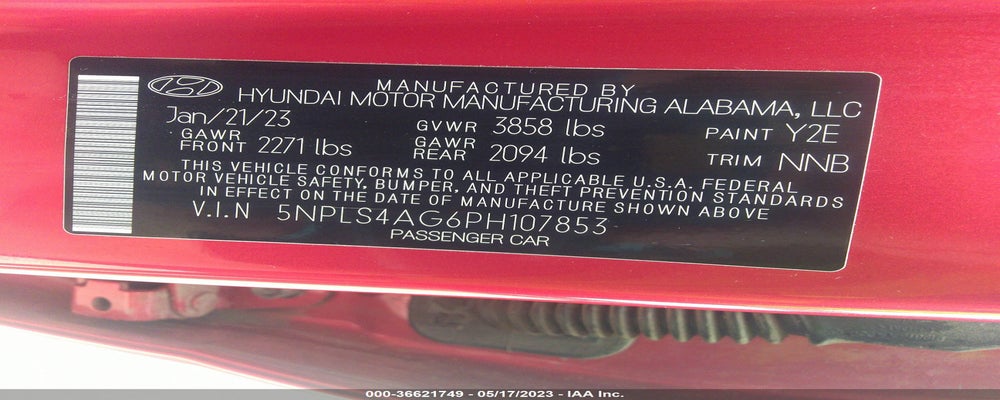 5NPLS4AG6PH107853 2023 HYUNDAI ELANTRA photo no. 9