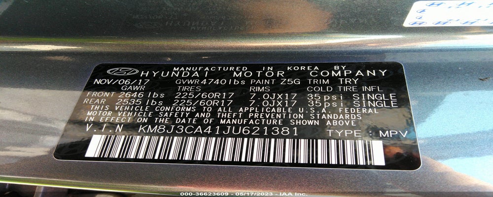 KM8J3CA41JU621381 2018 HYUNDAI TUCSON photo no. 9
