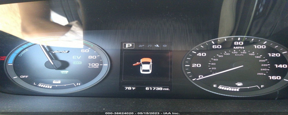 KMHE24L18GA033081 2016 HYUNDAI SONATA HYBRID photo no. 7