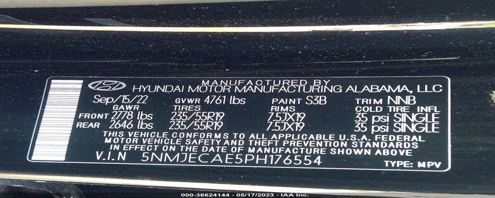 5NMJECAE5PH176554 2023 HYUNDAI TUCSON photo no. 9