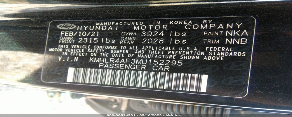 KMHLR4AF3MU152295 2021 HYUNDAI ELANTRA photo no. 9