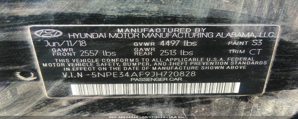 5NPE34AF9JH720828 2018 HYUNDAI SONATA photo no. 9