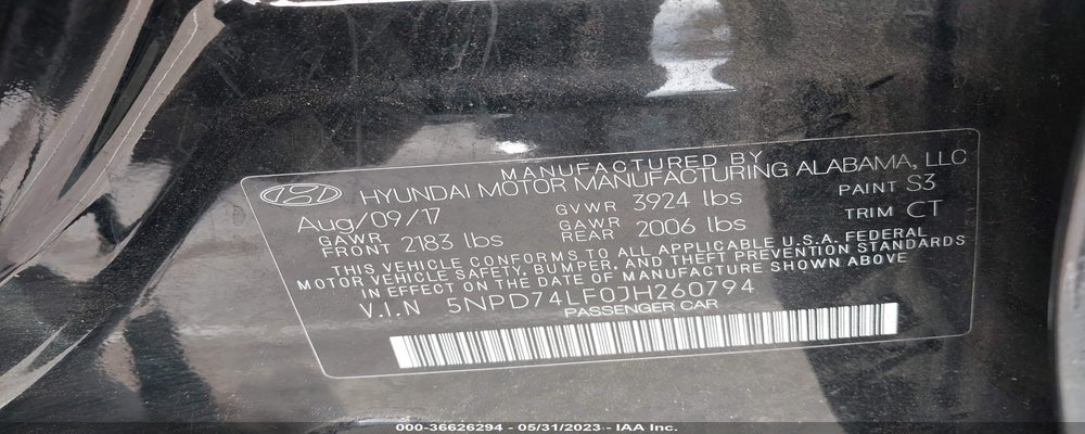 5NPD74LF0JH260794 2018 HYUNDAI ELANTRA photo no. 9