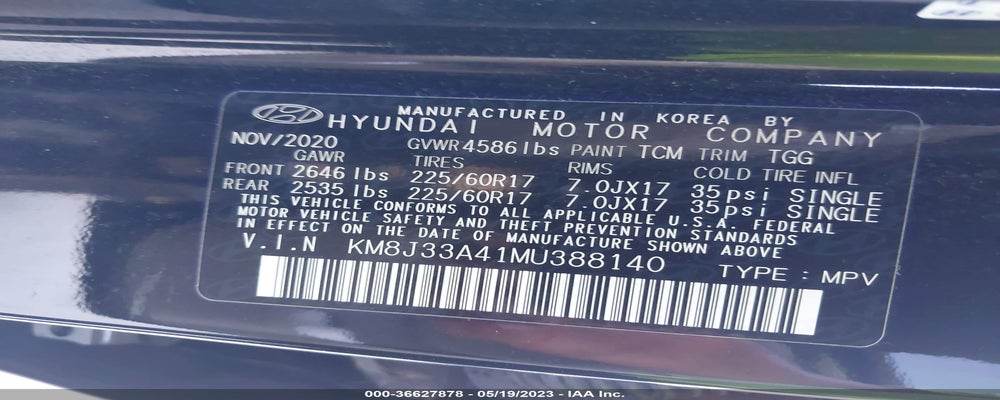 KM8J33A41MU388140 2021 HYUNDAI TUCSON photo no. 9