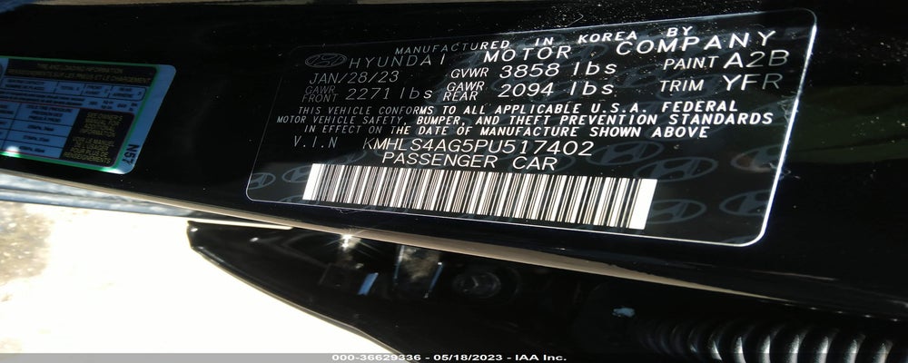 KMHLS4AG5PU517402 2023 HYUNDAI ELANTRA photo no. 9
