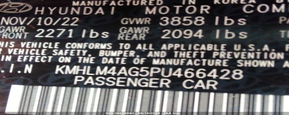 KMHLM4AG5PU466428 2023 HYUNDAI ELANTRA photo no. 9