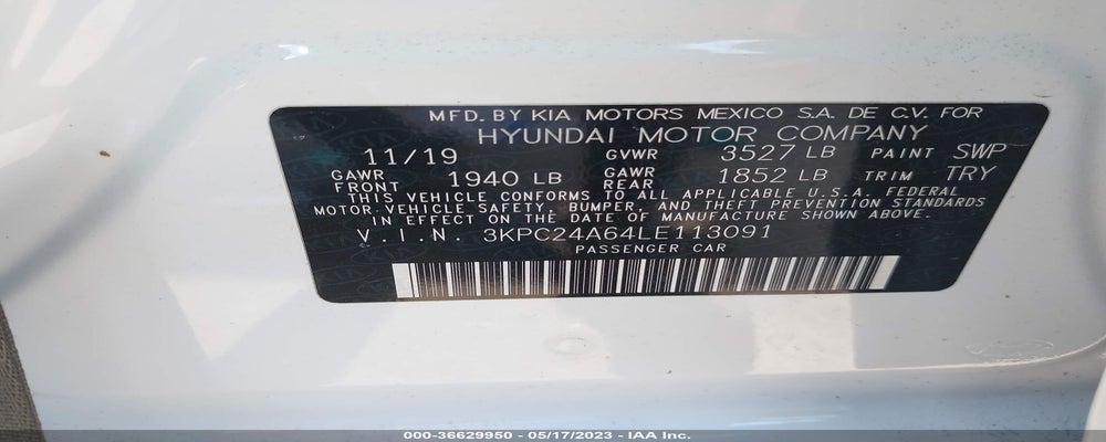 3KPC24A64LE113091 2020 HYUNDAI ACCENT photo no. 9