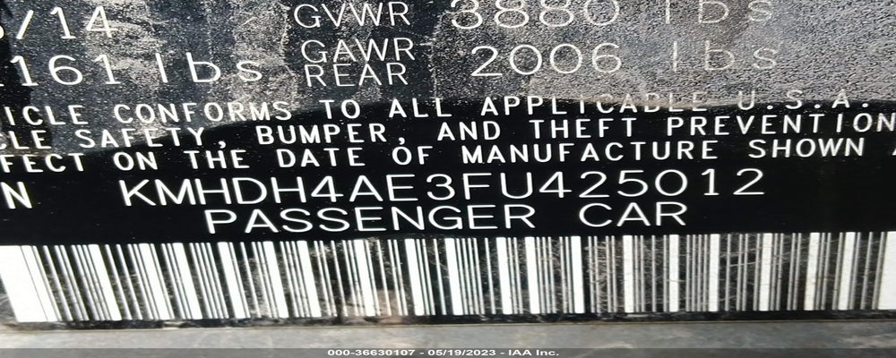 KMHDH4AE3FU425012 2015 HYUNDAI ELANTRA photo no. 9