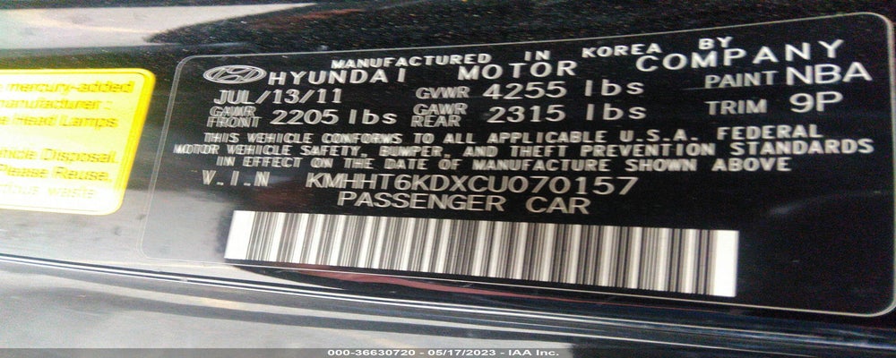 KMHHT6KDXCU070157 2012 HYUNDAI GENESIS COUPE photo no. 9