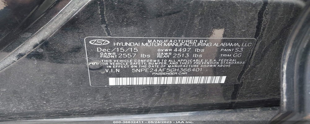 5NPE24AF5GH366401 2016 HYUNDAI SONATA photo no. 9