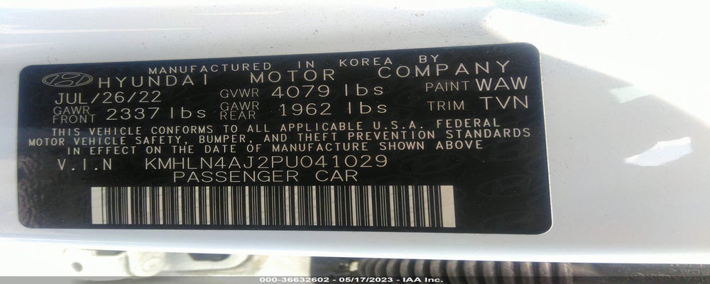 KMHLN4AJ2PU041029 2023 HYUNDAI ELANTRA photo no. 9