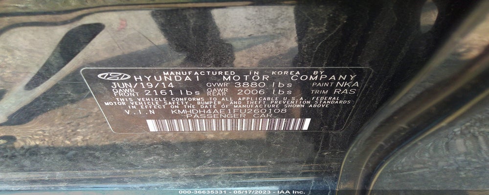 KMHDH4AE1FU260108 2015 HYUNDAI ELANTRA photo no. 9