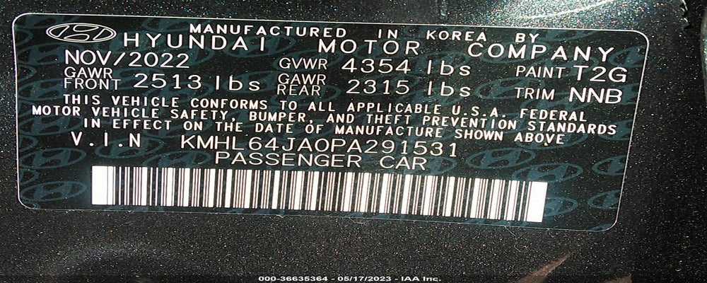 KMHL64JA0PA291531 2023 HYUNDAI SONATA photo no. 9