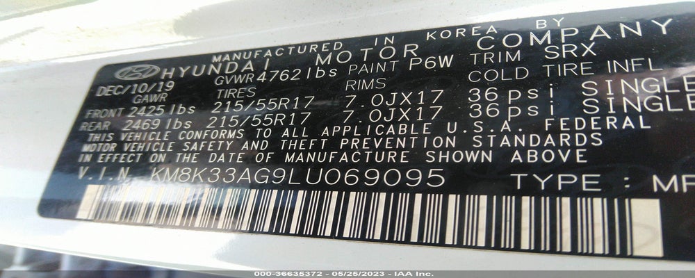 KM8K33AG9LU069095 2020 HYUNDAI KONA EV photo no. 9