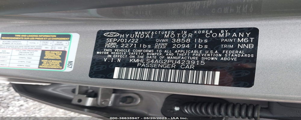 KMHLS4AG2PU423915 2023 HYUNDAI ELANTRA photo no. 9