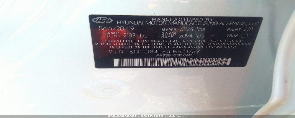 5NPD84LF1LH541289 2020 HYUNDAI ELANTRA photo no. 9