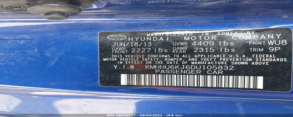 KMHHU6KJ6DU105832 2013 HYUNDAI GENESIS COUPE photo no. 9