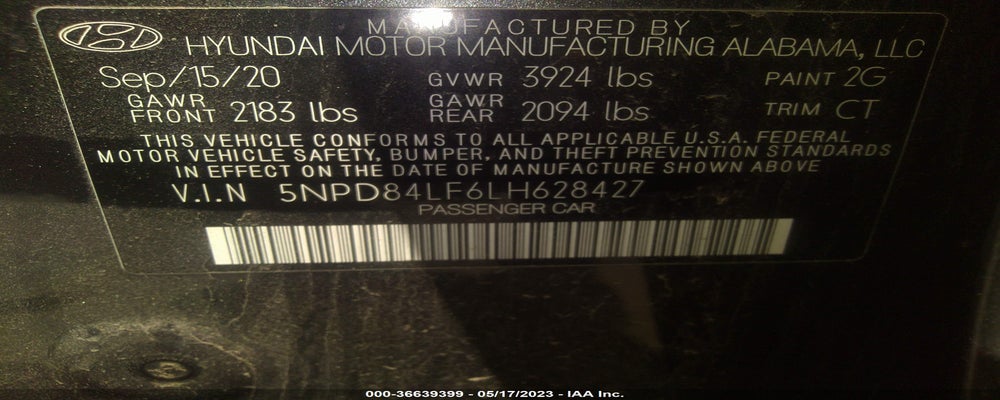 5NPD84LF6LH628427 2020 HYUNDAI ELANTRA photo no. 9