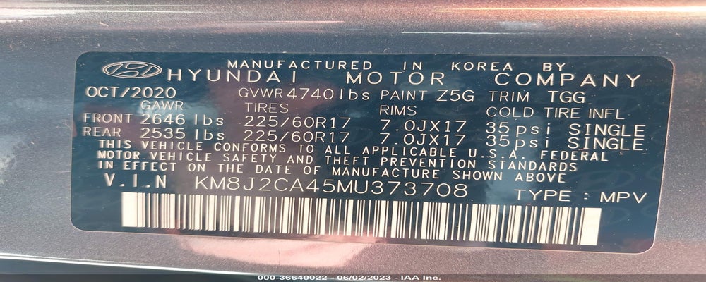 KM8J2CA45MU373708 2021 HYUNDAI TUCSON photo no. 9