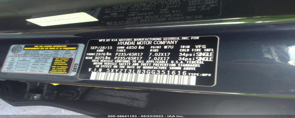 5XYZT3LB3GG351616 2016 HYUNDAI SANTA FE SPORT photo no. 9