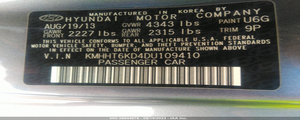 KMHHT6KD4DU109410 2013 HYUNDAI GENESIS COUPE photo no. 9