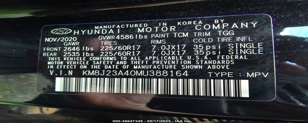 KM8J23A40MU388164 2021 HYUNDAI TUCSON photo no. 9